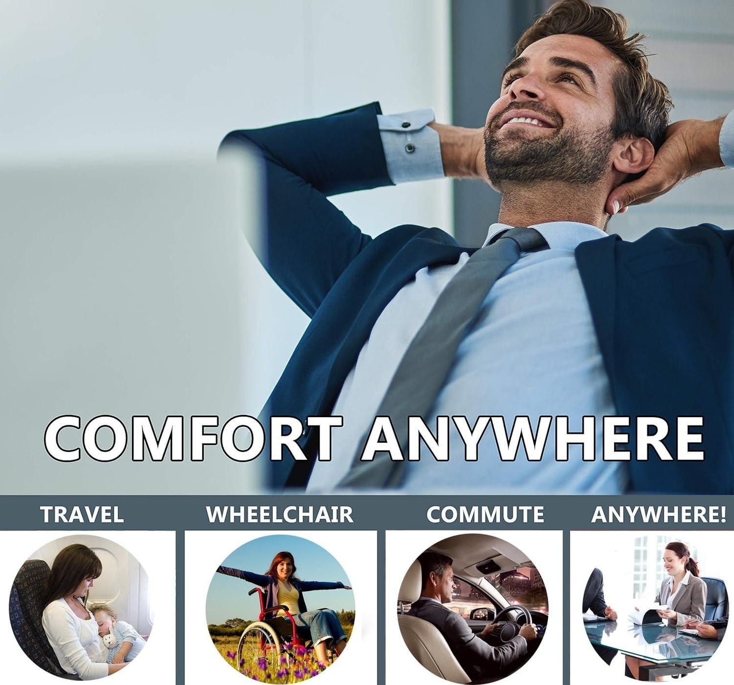 Ergonomic Memory Foam Seat Cushion